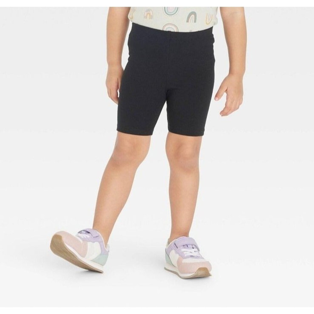 Cat & Jack  Toddler Girls' 2pk Bike Shorts Black - Size S (6/6X) - Picture 2 of 3